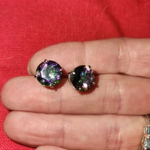 Mystic Topaz and Sterling Silver Earrings